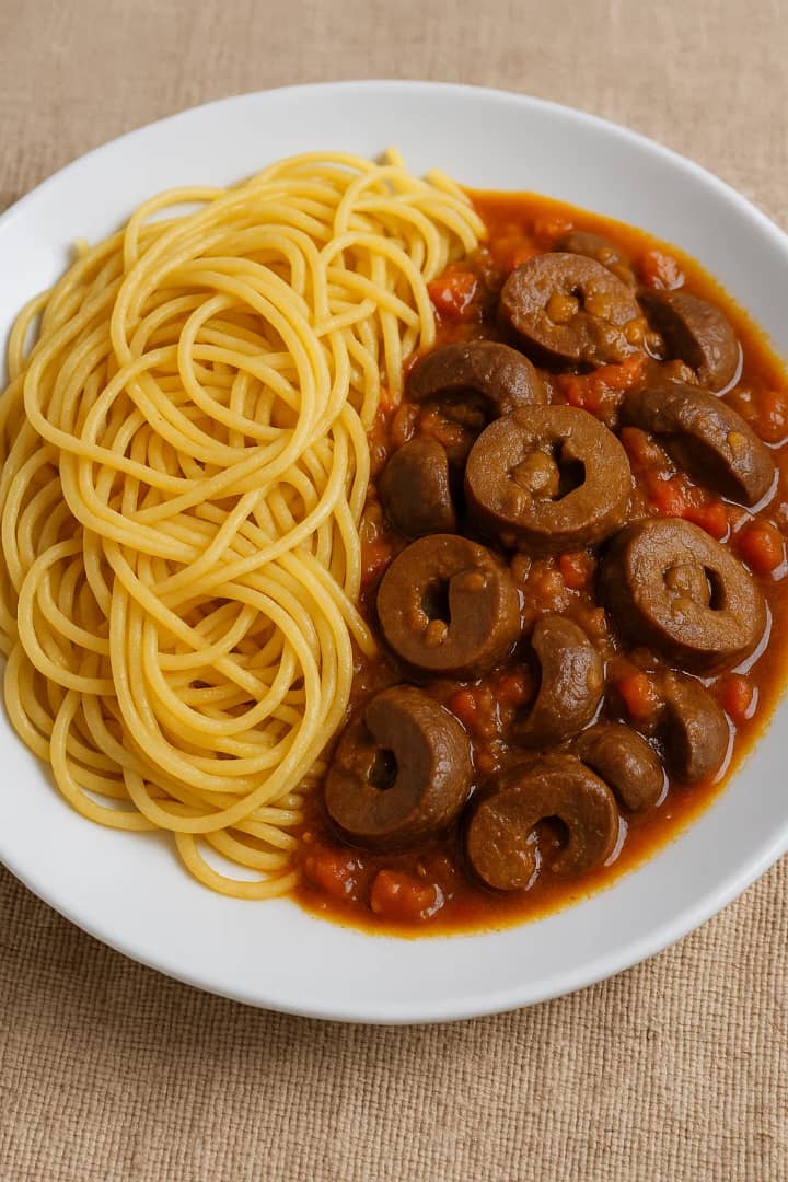 Spaghetti foie